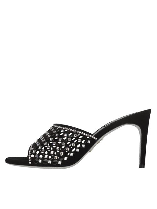 Mules Ginger in camoscio e strass RENE CAOVILLA | C11949-080-C001V065 GINGERNERO